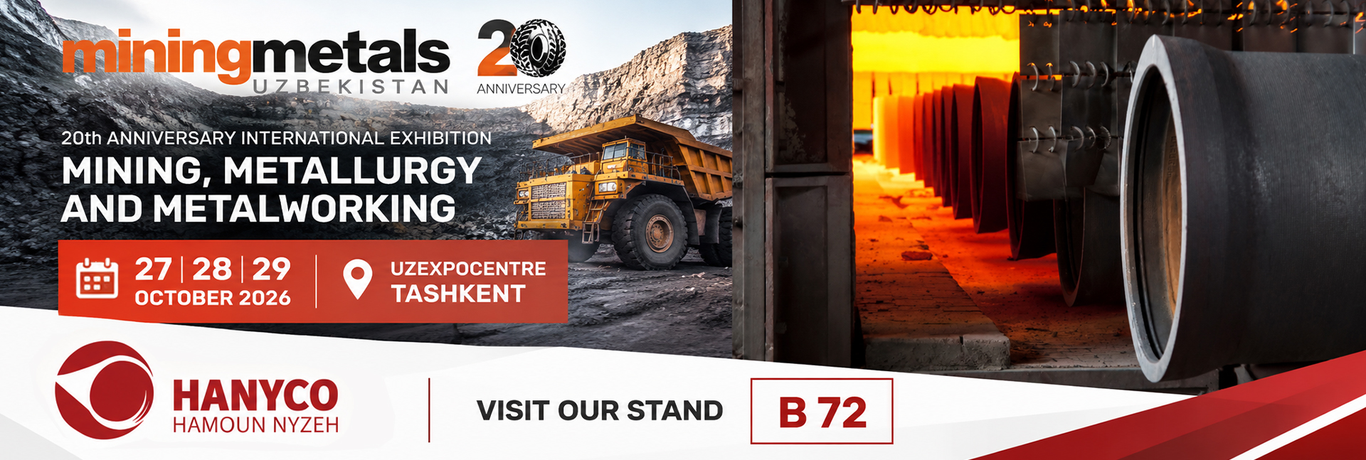 حضور هامون نایزه در بیستمین نمایشگاه بین‌المللی MiningMetals Uzbekistan 2026