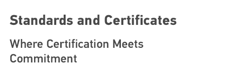 Standards and Certificates